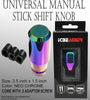 ICBEAMER Neo Chrome Manual or Automatic Shift Knob, Universal Fit for Honda Acura Mazda Mitsubishi Nissan Infiniti etc.