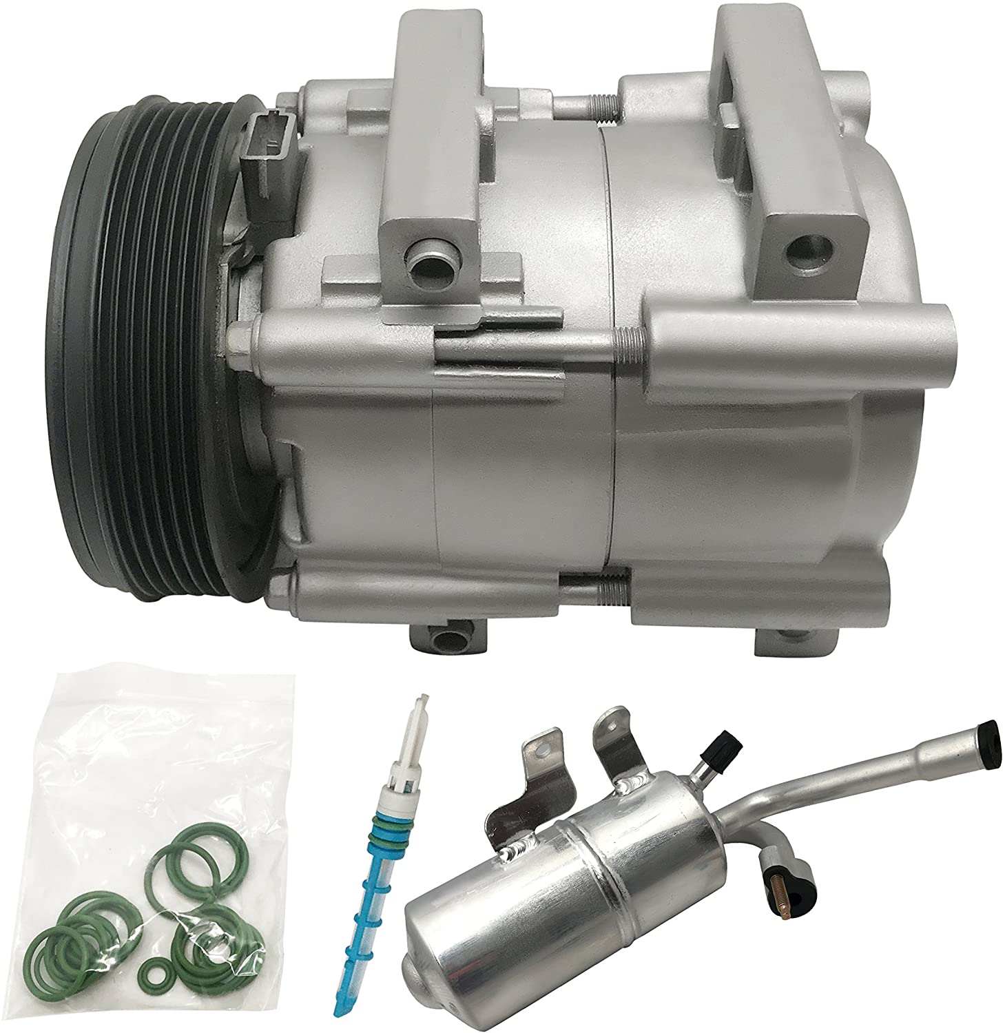 RYC Remanufactured AC Compressor and A/C Clutch Kit EG166K1