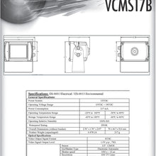 Voyager VCMS17B Super CMOS Color Rear Mount Observation Camera with LED Low-Light Assist, Built-In Microphone, Black