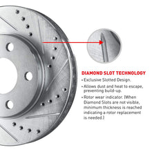 R1 Concepts CEDS10975 Eline Series Cross-Drilled Slotted Rotors And Ceramic Pads Kit - Front and Rear