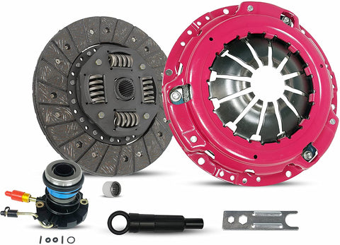 Clutch And Slave Kit Compatible With Ranger Pickup XL XLT SE SX DS STX Edge Limited Sport Tremor Troy Splash Base 1995-2011 2.5L L4 GAS SOHC Naturally Aspirated (Stage 1; 07-141RS)