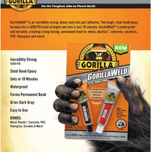 Gorilla Heavy Duty GorillaWeld Steel Bond 2-Part Epoxy, (Pack of 1)