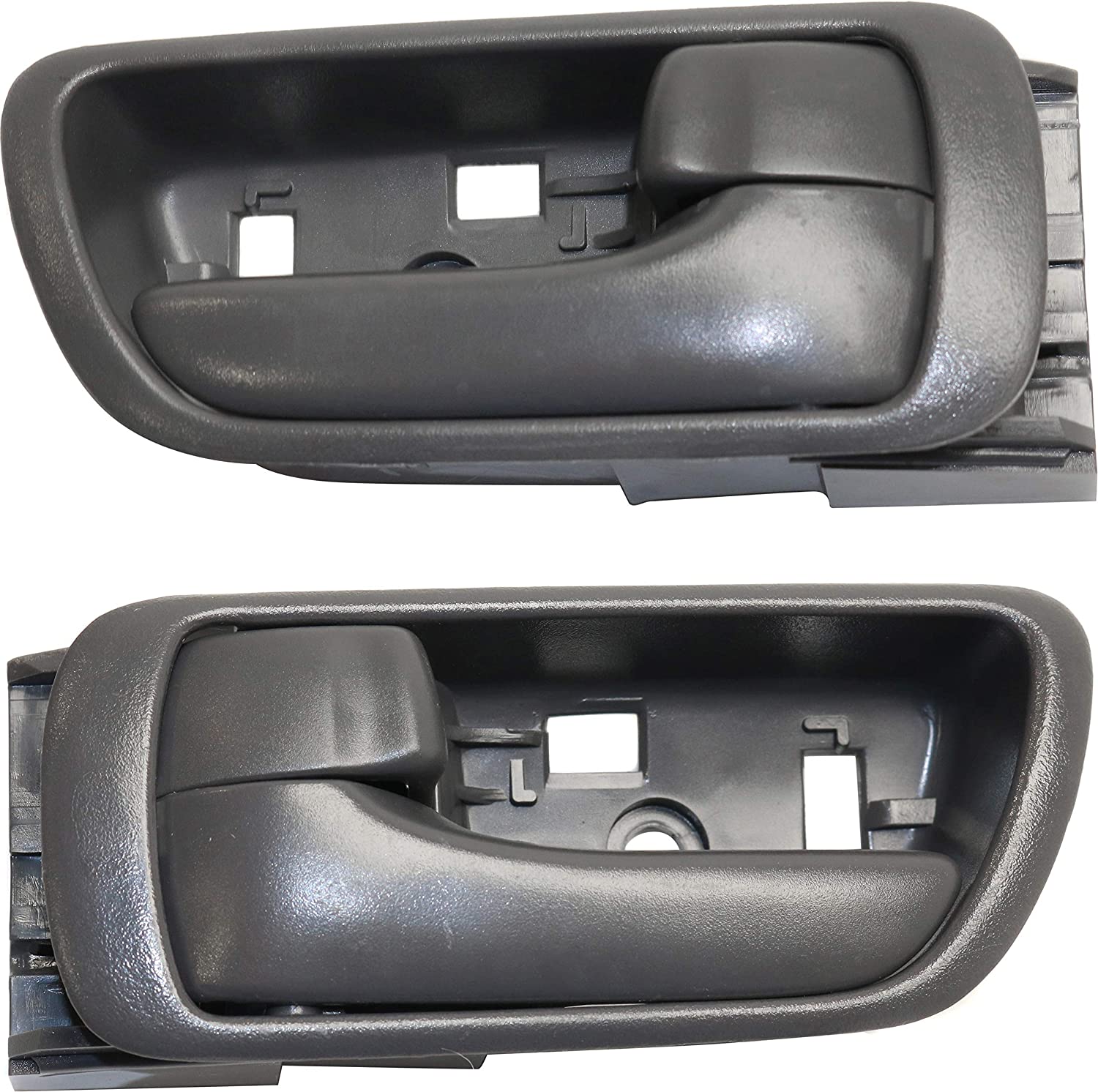 Interior Door Handles Compatible with Toyota Camry 02-06 Set of 2 Front or Rear Left and Right Side Plastic Gray W/door lock button