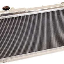 Yonaka Compatible with 2001-2005 Honda Civic (1.7L) Dual Core Lightweight Performance Aluminum Radiator w/Fans & Shroud Kit