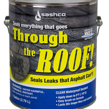 Sashco Through The Roof Sealant, 1 Gallon Container, Clear (Pack of 2)