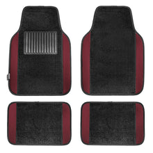 FH Group F14407BURGUNDY Premium Full Set Carpet Floor Mat (Sedan and SUV with Driver Heel Pad Burgundy)