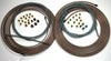 Complete Copper Nickel Brake Line Kit. 25 ft of 1/4 and 3/16 Rolls/Coils w Fittings /8 ft of 3/16