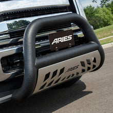 ARIES AL45-5005 Big Horn 4-Inch Black Aluminum Bull Bar, Select Dodge, Ram 1500
