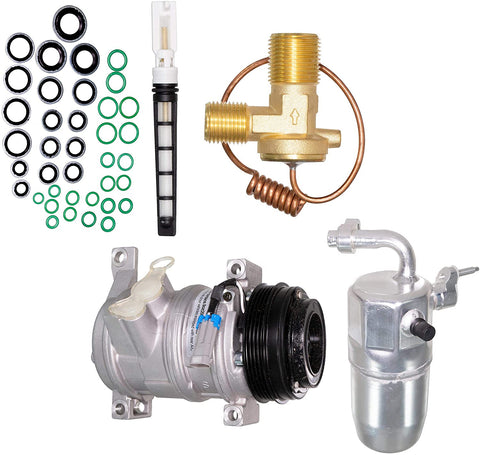 APDTY 141332 A/C Compressor Kit Fits Select 2000-2006 GMC, Chevy, Cadillac Models With Rear A/C (See Description For Fitment)