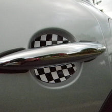 Cupeez for Cars Mini Cooper Checkered Flag Car Door Handle Scratch Guards Protectors Qty 2 Fit All