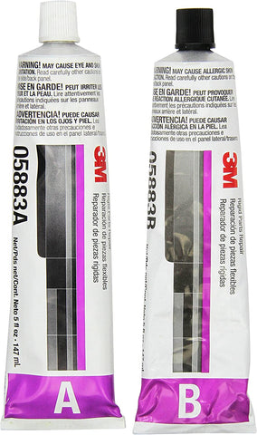 3M Rigid Parts Repair, 05883, Blue, 5 fl oz Tube Kit
