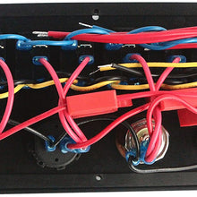 BANDC 8 Gang Rocker Switch Panel & Power Socket/Cigarette Socket/USB Socket/Voltmeter