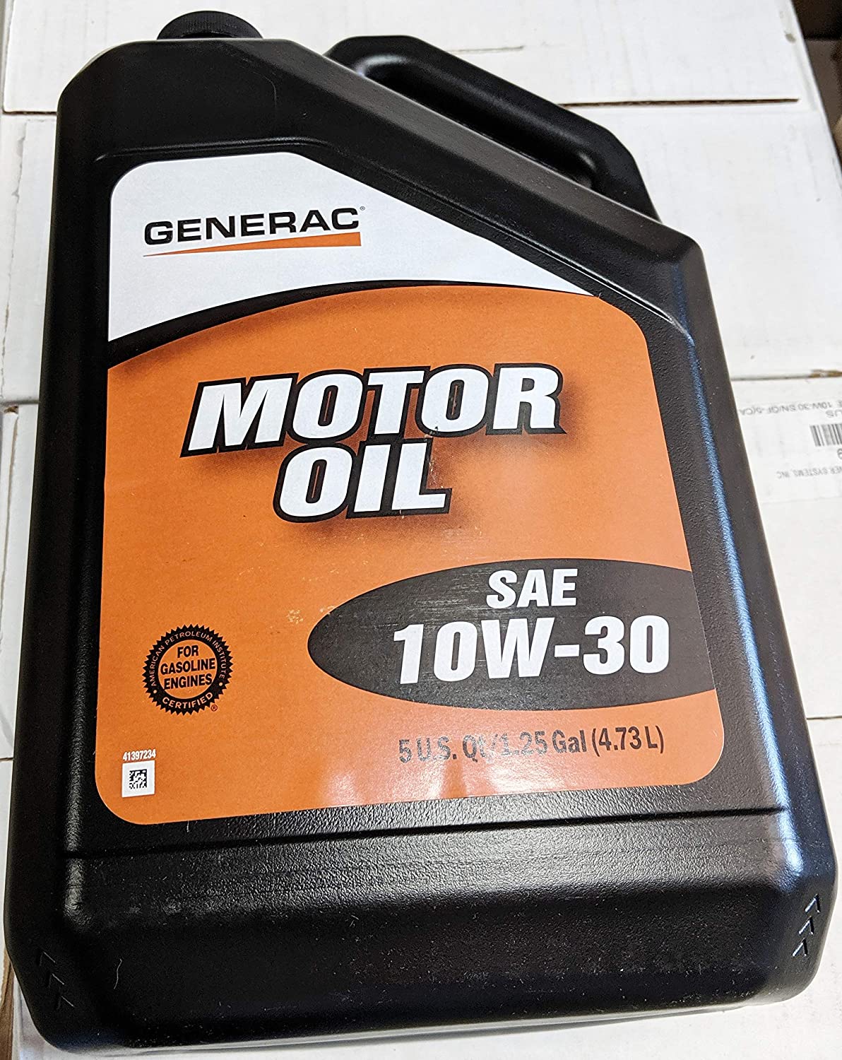 Generac - Motor Oil SAE 10W-30 5-Quart Bottle 0J5142