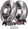 Detroit Axle - Front Brake Kit Rotors & Ceramic Pads w/Clips Hardware Kit Premium GRADE for 2008-2017 Toyota Sequoia - [2007-2017 Toyota Tundra]