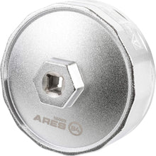 ARES 56041 – Adjustable 3-Jaw Oil Filter Wrench – 2 1/2-Inch to 4 Inch (63mm to 101mm) Capacity – Use with 3/8 or 1/2-Inch Drive Ratchets or 7/8-Inch Wrenches – Carbon Steel Construction