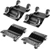 Pentagon Tool | Premium 4-Pack | Car Tire Dolly - Tire Skates | 1,500 lbs Rating | Black