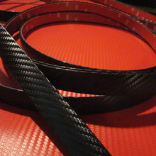 TRUE LINE Automotive Black Carbon Fiber Wheel Well Fender Molding Trim Kit 3/4'' Wide