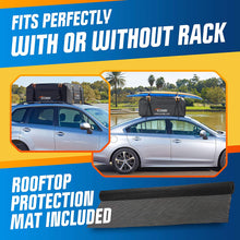 Scombi Military-Grade Waterproof Rooftop Cargo Carrier – 19 Cubic Ft. with 4 Door Hooks, Zipper/Buckle Closure, Extra Strap – Black Roof Bag for Cars with or Without Rack
