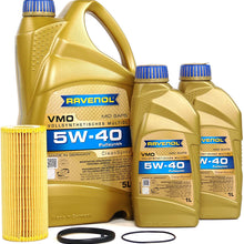 Blau J1A5084-J Motor Oil Change Kit - Compatible with 2013-14 Audi A8 w/ 6 Cylinder 3.0T Engine - 5w40