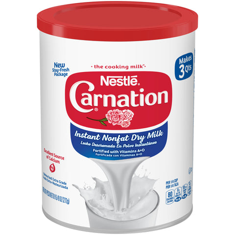 (2 pack) Carnation Instant Nonfat Dry Milk 9.63 oz, Canister