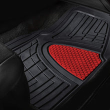 FH Group Red F11311RED Rubber Floor Mat(Heavy Duty Tall Channel, Full Set Trim to Fit)