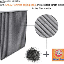 FRAM CF10134 Fresh Breeze Cabin Air Filter with ARM & HAMMER Baking Soda & Activated Carbon (Pack of 2)