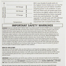 EBC Brakes FA142HH Disc Brake Pad Set