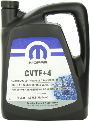 Genuine Chrysler Accessories (5191185AA) CVTF+4 Transmission Fluid -1.3 gallon/5 liter
