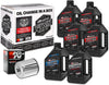 Maxima Racing Oils 90-119016C Chrome 90-119016C Twin Cam Synthetic 20W-50 Chrome Filter Complete Oil Change Kit, 6 Quart, 1 Pack