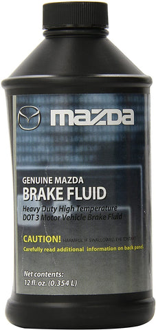 Genuine Mazda Fluid (0000-77-130E-10) DOT-3 Brake Fluid - 12 fl. oz.