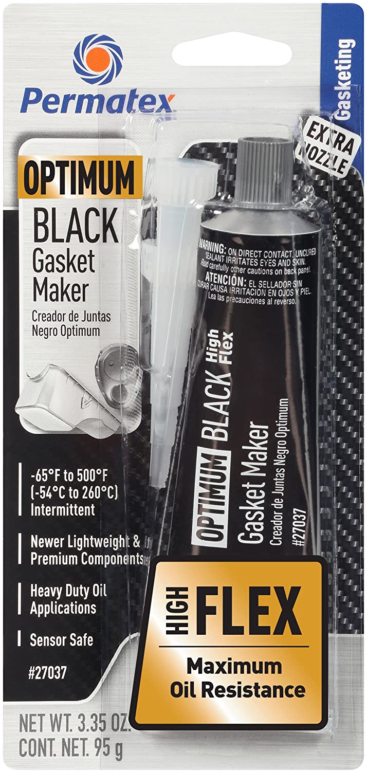 Permatex 27037 Optimum Black Gasket Maker 3.35 oz, 3.35 Fluid_Ounces