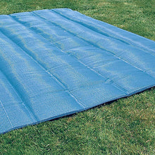 Camco Durable Reversible RV Camper Awning Mat- Mildew and Rust Resistant Help Prevents Dirt From Being Tracked - Perfect for Campsites, Beaches, Picnics 9' X 12'- Blue(42821)