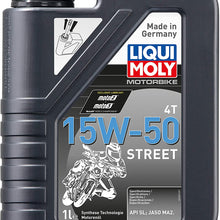 Liqui Moly 20060 Motorbike 4T 15W-50 Street Engine Oil - 4 Liter