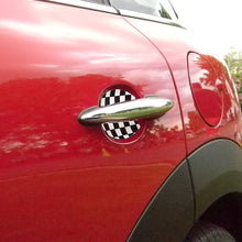 Cupeez for Cars Mini Cooper Checkered Flag Car Door Handle Scratch Guards Protectors Qty 2 Fit All