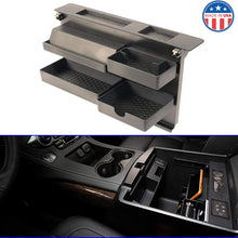 MX Auto Accessories Salient Customizable Center Console Organizer - Compatible with Select Chevrolet and GMC Trucks and SUVs - 13.2" x 2" x 9.2" - Black