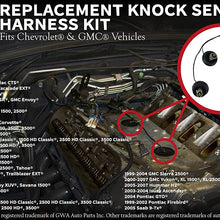 Knock Sensor Wire Harness Kit Replaces 12601822, 917-033 - Fits Chevy Suburban, Chevrolet Silverado, Avalanche, Tahoe GMC Sierra, Yukon, Hummer 4.8, 5.3, 6.0, 2000, 2001, 2002, 2003, 2004, 2005 - 2007