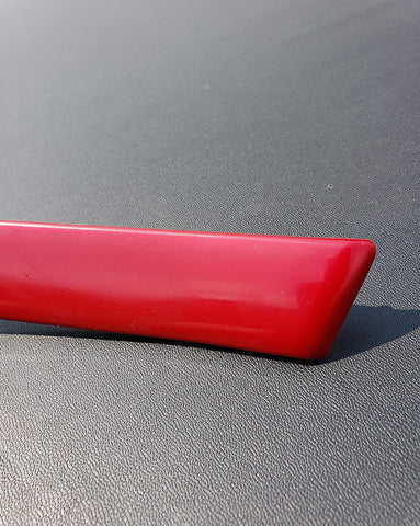 Custom Cut To Fit 1 3/8 Inch Colored Side Door Molding Trim Kit With Formed End Factory Tips (Red)