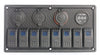 BANDC 8 Gang Rocker Switch Panel & Power Socket/Cigarette Socket/USB Socket/Voltmeter