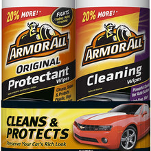 Armor All Car Interior Cleaner Protectant Wipes - Cleaning for Cars & Truck & Motorcycle, 30 Count (Pack of 2), 18779