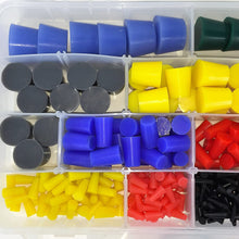 502 Piece Professional Plug Kit - Ultra High Temp Silicone Rubber Tapered Plugs - Powder Coating Custom Painting Supplies