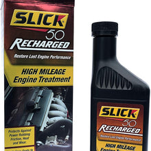 Slick 50 750002 Recharged High Mileage Engine Treatment, 15-Ounce