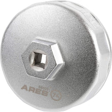 ARES 56041 – Adjustable 3-Jaw Oil Filter Wrench – 2 1/2-Inch to 4 Inch (63mm to 101mm) Capacity – Use with 3/8 or 1/2-Inch Drive Ratchets or 7/8-Inch Wrenches – Carbon Steel Construction