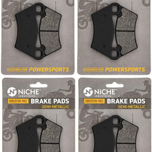 NICHE Front Rear Brake Pad Set For Polaris 2202413 2202097 1910514 1910672 Semi-Metallic 4 Pack