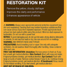 3M Headlight Restoration Kit, Simple Process to Restore Cloudy & Dull Headlights, Hand Application, 1 Kit (39084)