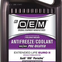 OEM 86-324POEMVW Premium Antifreeze 50/50 Extended Life-Euro II Pink, 128. Fluid_Ounces