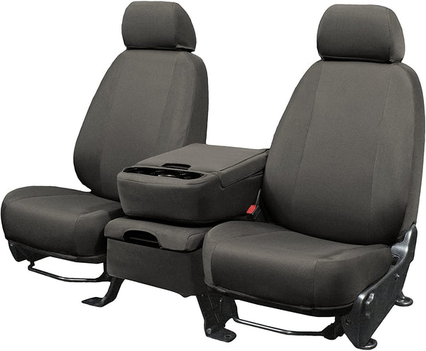 Rear SEAT: ShearComfort Custom Breathable Mesh Seat Covers for Toyota Corolla (2020-2020) in Black w/Tan for 40/60 Split Back Solid Bottom w/Pullout Arm and 3 Adjustable Headrests (LE Model)