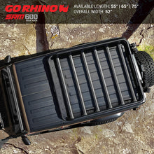 Go Rhino 5936055T SRM600 Textured Black Universal Flat Rack with Basket - 55 Inch Length