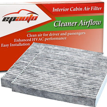 2 Pack - EPAuto CP134 (CF10134) Replacement for Honda & Acura Premium Cabin Air Filter includes Activated Carbon