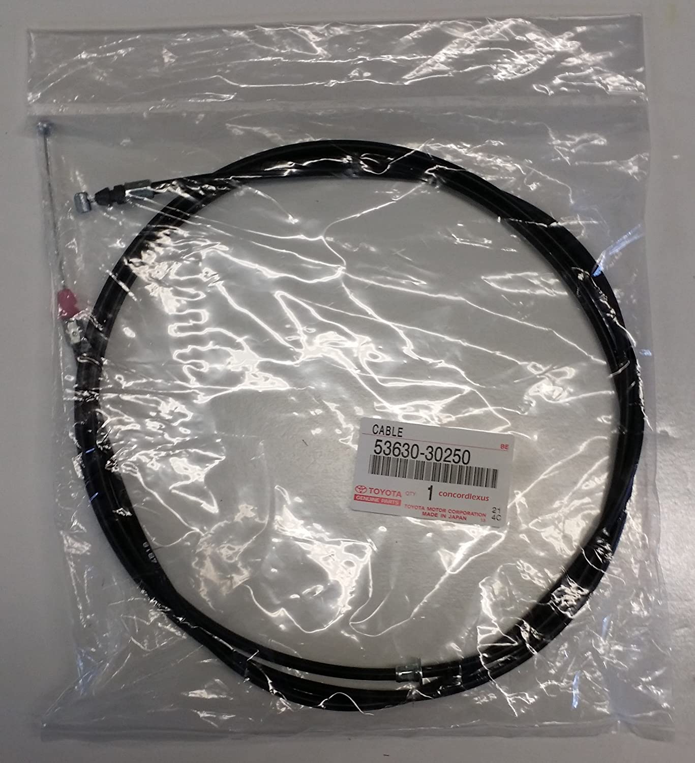 Toyota Genuine Parts 53630-30250 Hood Release Cable