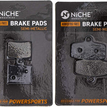 NICHE Brake Pad Set For KTM 85 SX 200 XCW TC 85 17-14 19-16 Repalces 47013090300 47013030000 Complete Semi-Metallic